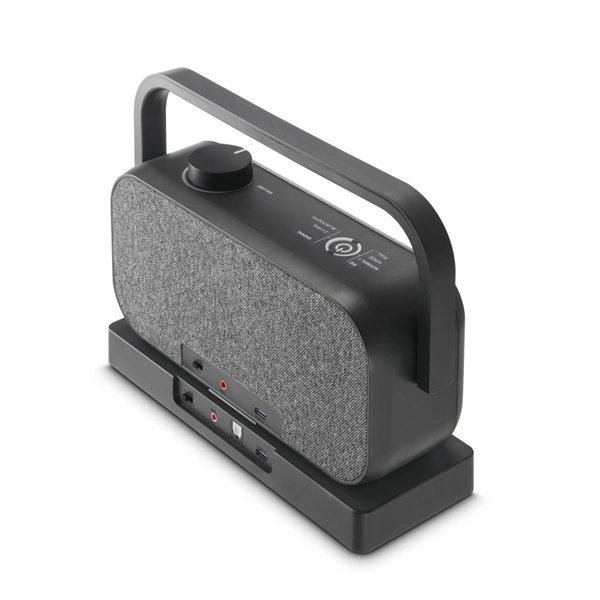 Hama bezdrátový přenosný TV reproduktor, nabíjecí základna s 2,4 GHz vysílačem, Bluetooth