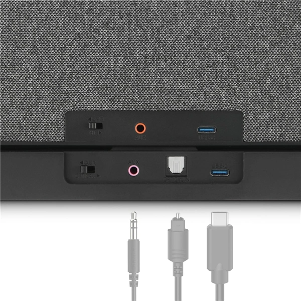 Hama bezdrátový přenosný TV reproduktor, nabíjecí základna s 2,4 GHz vysílačem, Bluetooth