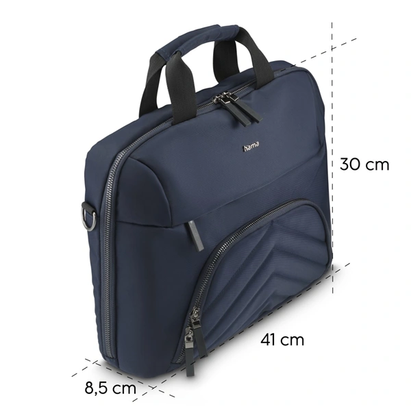 Hama Premium Lightweight, brašna na notebook, 34-36 cm (13,3"-14,1"), recyklovaný PET, tmavomodrá