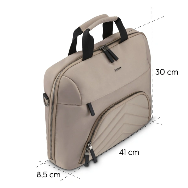 Hama Premium Lightweight, brašna na notebook, 34-36 cm (13,3"-14,1"), recyklovaný PET, béžová