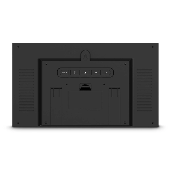 Hama Sylt, meteostanice, bezdrátový senzor, DCF hodiny, teplota, vlhkost, počasí, baterie, černá