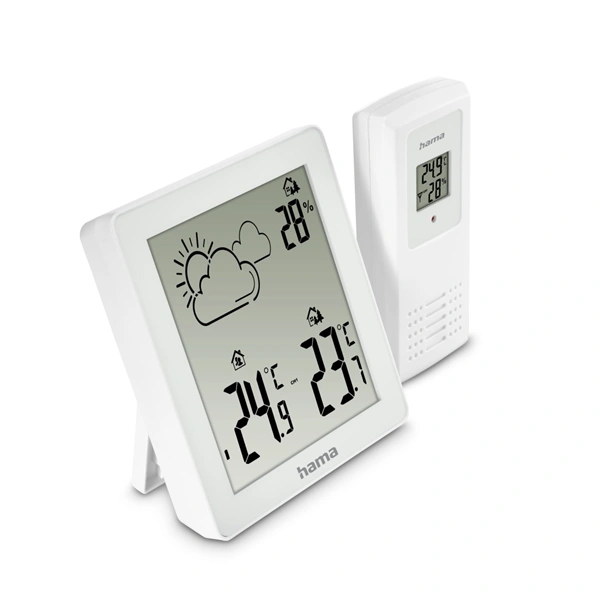 Hama Zakynthos, meteostanice, bezdrátový senzor, baterie, bílá 