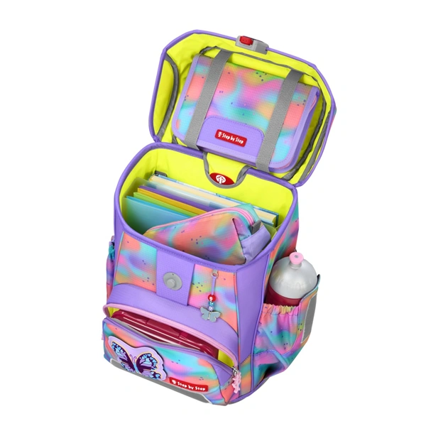 Školní aktovka Step by Step CLOUD FLASH, Butterfly Luna - 5 dílný set, AGR certifikát