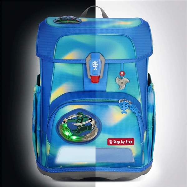 Školní aktovka Step by Step CLOUD FLASH, Ninja Zazu - 5 dílný set, AGR certifikát