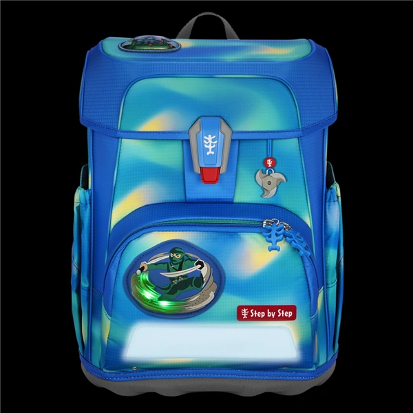 Školní aktovka Step by Step CLOUD FLASH, Ninja Zazu - 5 dílný set, AGR certifikát