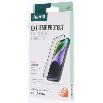 Hama Extreme Protect, ochranné sklo na displej pro Apple iPhone 13/13 Pro/14/16e, licence D3O