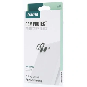 Hama Cam Protect, ochranné sklo fotoaparátu pro Samsung ZFlip6,, průhledné