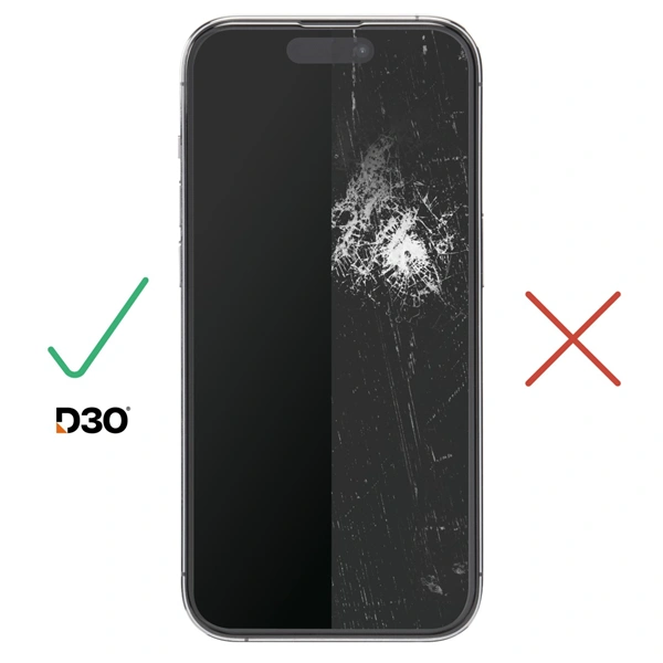 Hama Super Hybrid, nerozbitné ochranné sklo na displej pro Apple iPhone 16 Pro, licence D3O®