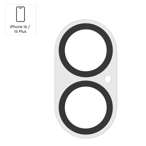 Hama Cam Protect, ochranné sklo fotoaparátu pro Apple iPhone 16/16 Plus, průhledné