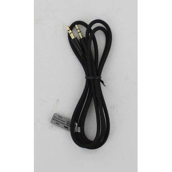 Qilive audio kabel jack 3,5 mm, 1 m, opletený, černý