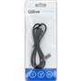 Qilive audio kabel jack 3,5 mm, 1 m, opletený, černý