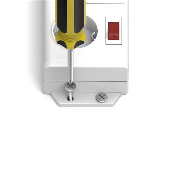 Hama prodlužovací přívod XL s přepěťovou ochranou, 6 zásuviek schuko, 7 vypínačů, 1,4 m, bílá