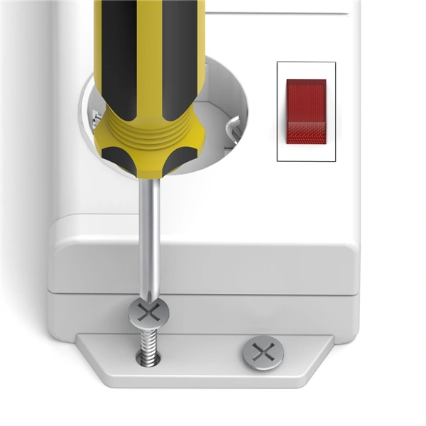 Hama prodlužovací přívod XL s přepěťovou ochranou, 6 zásuviek schuko, 7 vypínačů, 1,4 m, bílá