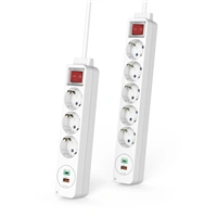 Hama prodluovac pvod, 3x zsuvka schuko, USB-C PD/USB-A QC 18 W, 1,4 m