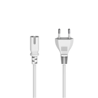 Hama síťový napájecí kabel, euro vidlice, 5 m, bílý