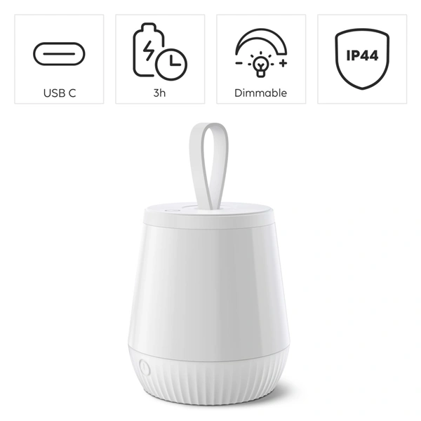 Hama Mobile, noční/orientační LED svítilna, přenosná, nabíjecí, stmívatelná, RGBW, IP44