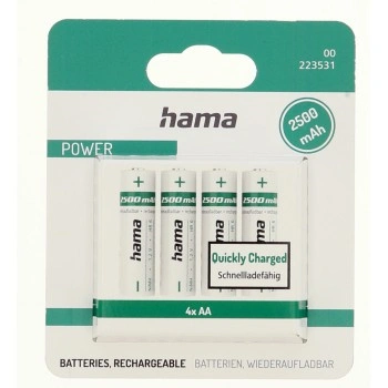 Hama NiMH akumulátor AA Mignon 2500 mAh, 4 ks