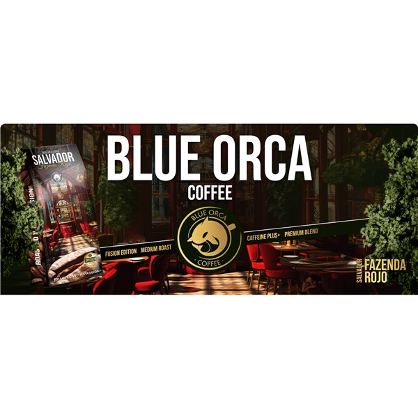 Blue Orca Fusion Salvador Fazenda Roja, zrnková káva, 1 kg, Arabica/Robusta (75/25 %)