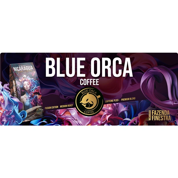 Blue Orca Fusion Nicaragua Fazenda Finestra, zrnková káva, 1 kg, Arabica/Robusta (75/25 %)