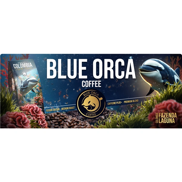 Blue Orca Fusion Colombia Fazenda Laguna, zrnková káva, 1 kg, Arabica/Robusta (75/25 %)