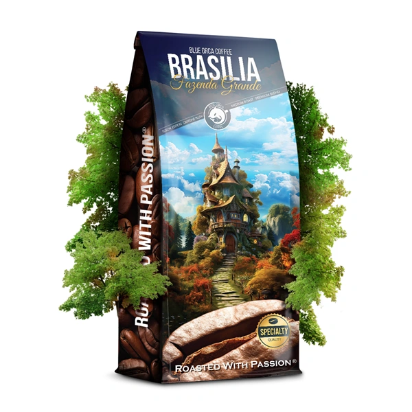 Blue Orca Fusion Brasilia Fazenda Grande, zrnková káva, 1 kg, Arabica/Robusta (75/25 %)