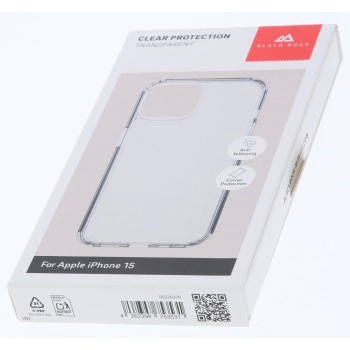 Black Rock Clear Protection Case, kryt pro Apple iPhone 15, průhledný