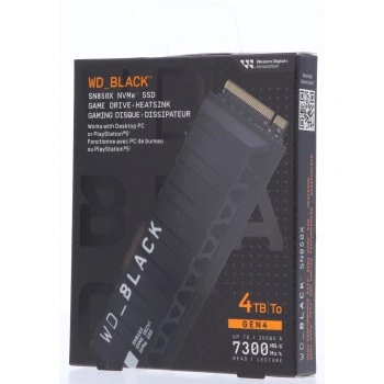 WD_BLACK SN850X NVMe SSD Gaming Storage with Heatsink 4 TB