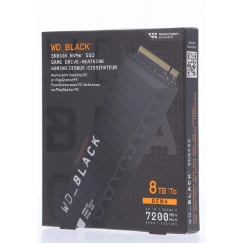 WD_BLACK SN850X NVMe SSD Gaming Storage with Heatsink 8 TB
