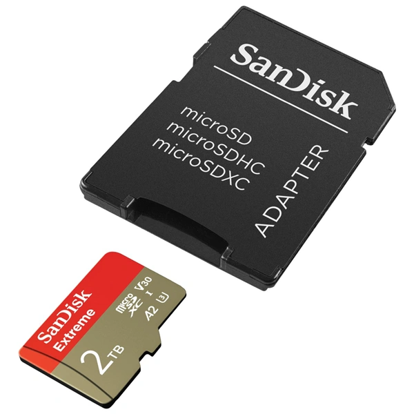 SanDisk Extreme microSDXC 2TB UHS-I Card + Adapter 240MB/s & 140MB/s