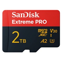 SanDisk Extreme PRO microSDXC 2TB UHS-I Card + Adapter