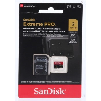 SanDisk Extreme PRO microSDXC 2TB UHS-I Card + Adapter