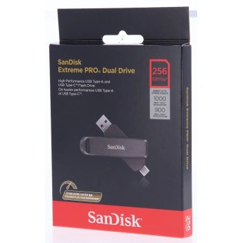 Sandisk Extreme PRO Dual Drive 256 GB, Metal Dual Drive,1000/900 MB/s