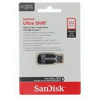SanDisk Ultra Shift USB-A 3.0-Flashdrive, 512 GB