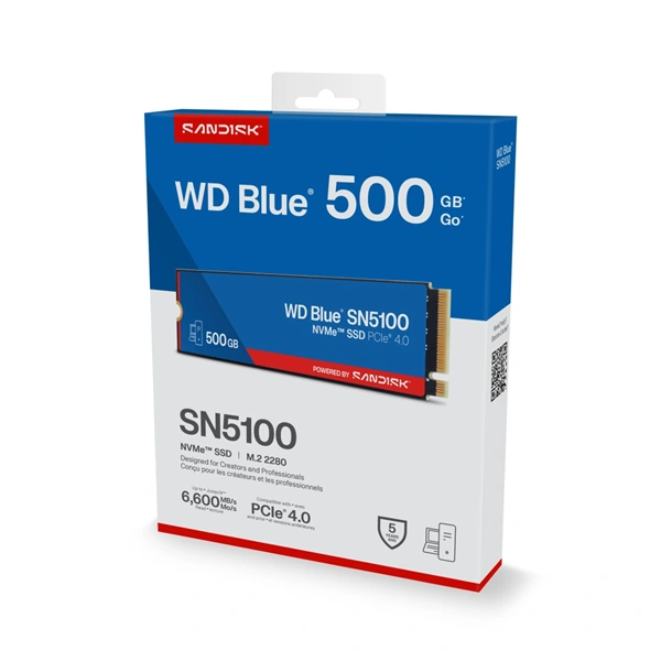 WD Blue SN5100 NVMe SSD, 500 GB