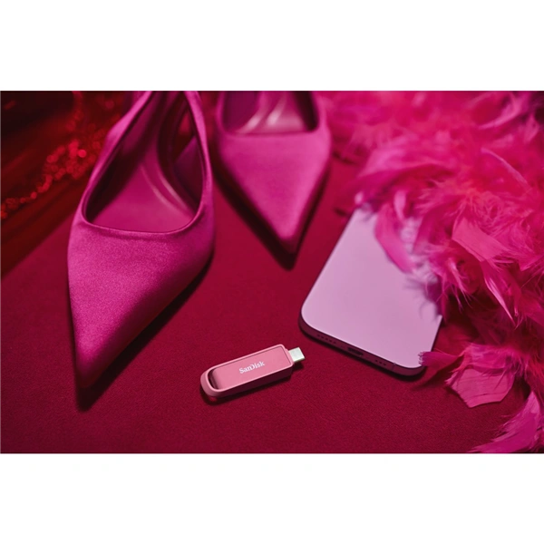 SanDisk Phone Drive 512 GB, USB-C Seastar Pink