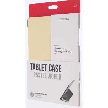 Hama Pastel World, pouzdro pro Samsung Galaxy Tab A9+ 11", žluté/průhledné