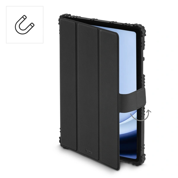 Hama Protection, pouzdro pro Samsung Galaxy Tab A11+/A9+ 11", nárazu odolné, černé/průhledné