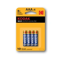 Kodak baterie MAX alkalická, AAA, 4 ks, blistr