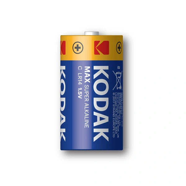 Kodak baterie MAX alkalická, C, 2 ks, blistr