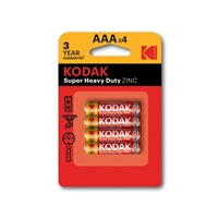 Kodak baterie Heavy Duty zinko-chloridová, AAA, 4 ks, blistr