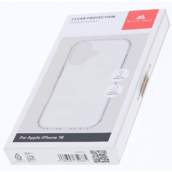 Black Rock Clear Protection Case, kryt pro Apple iPhone 16, průhledný