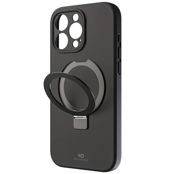 White Diamonds Mag Urban Stand Case, kryt pro Apple iPhone 16 Pro Max, MagSafe kompatibilní, černý