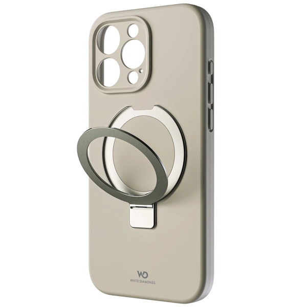 White Diamonds Mag Urban Stand Case, kryt pro Apple iPhone 16 Pro Max, MagSafe kompatibilní, pískový