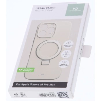 White Diamonds Mag Urban Stand Case, kryt pro Apple iPhone 16 Pro Max, MagSafe kompatibilní, pískový