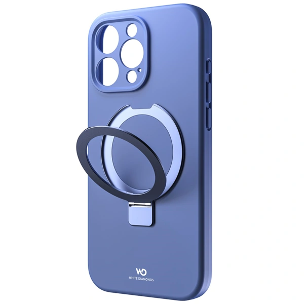 White Diamonds Mag Urban Stand Case, kryt pro Apple iPhone 16 Pro Max, MagSafe kompatibilní, modrý