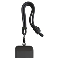 Black Rock Universal Wrist Band Lanyard, šňůrka/ poutko na mobil, s karabinkou, 25 cm, černá
