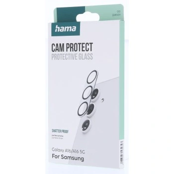 Hama Cam Protect, ochranné sklo fotoaparátu pro Samsung Galaxy A16/A16 5G, průhledné