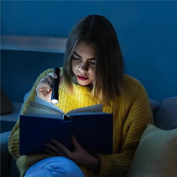 Hama FL60, LED svítilna, hliníková, 60 lm / 30 m, 3 režimy svícení, poutko na ruku, vč. baterie