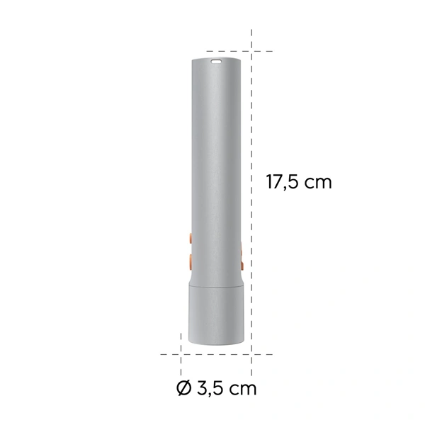 Hama FL350-C, LED svítilna, nabíjecí, hliníková, 350 lm / 100 m, 4 režimy+SOS, rozptylovač, poutko