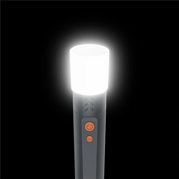 Hama FLX1000, LED svítilna, hliníková, 1000 lm / 270 m, 4 režimy+SOS, IP44, zoom, karabinka, baterie